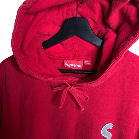 Supreme S Logo Hoodie Large *Flaws* - Picture 6 of 10